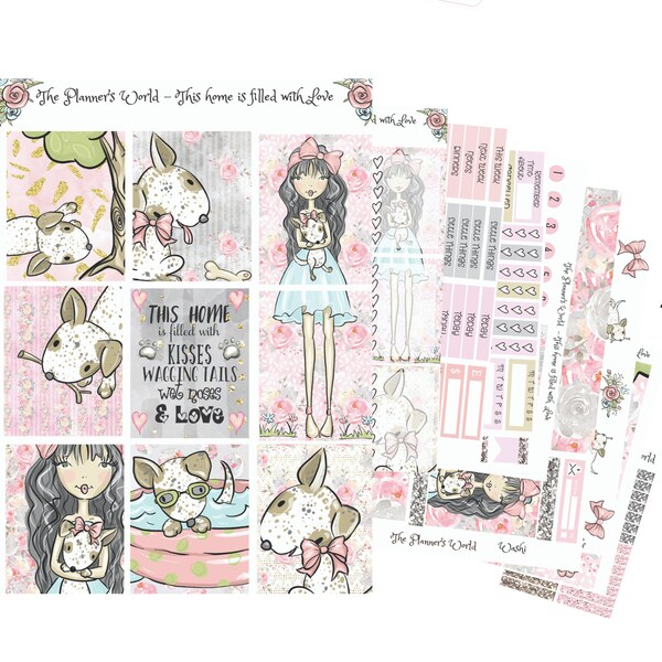 KIT-235 WEEKLY || This Home is Filled with Love - WEEKLY Planner Sticker Kit