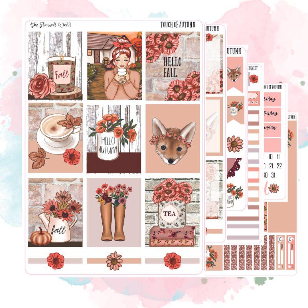 Weekly Planner Sticker Kit || A Taste of Autumn - KIT-402 WEEKLY - Etsy