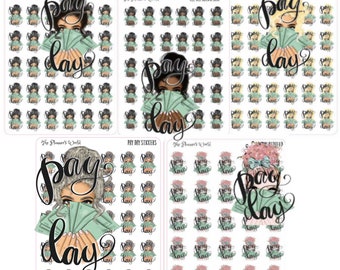 Payday Stickers - Finance Planner Stickers - Adulting Stickers