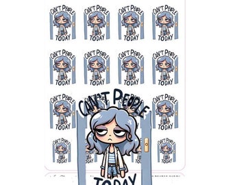 Snarky Adult Planner stickers - Can't People Today