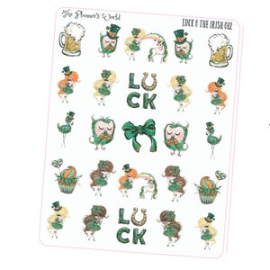 St Patricks Day Irish holiday planner stickers image 2