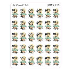 Payday Stickers Finance Planner Stickers Adulting Stickers image 4