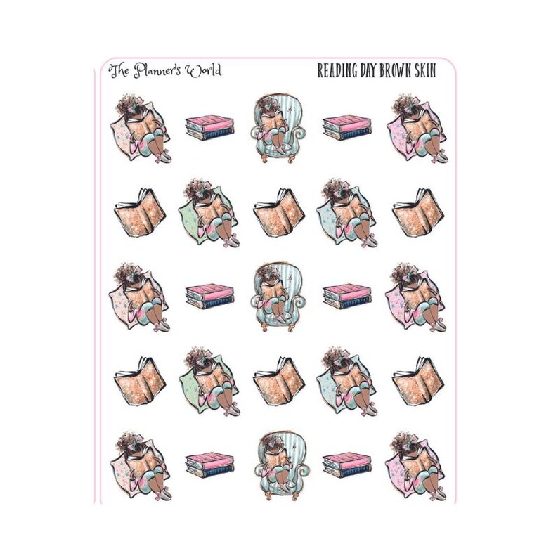 Reading Planner Stickers - Reading Day
