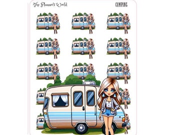 Camping planner stickers - Camper Stickers