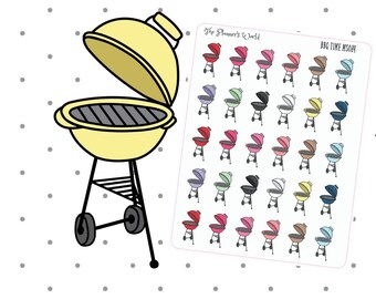 Dinner planner stickers - Grilling Out