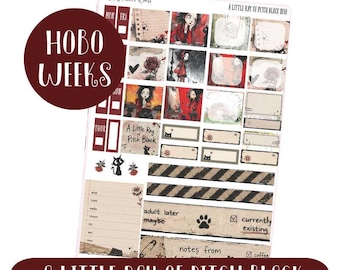 Hobonichi Weeks Sticker Kit - KIT-260 A Little Ray of Pitch Black