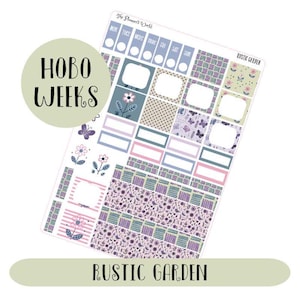 KIT-139 WEEKS || Rustic Garden - Hobonichi Weeks Sticker Kit