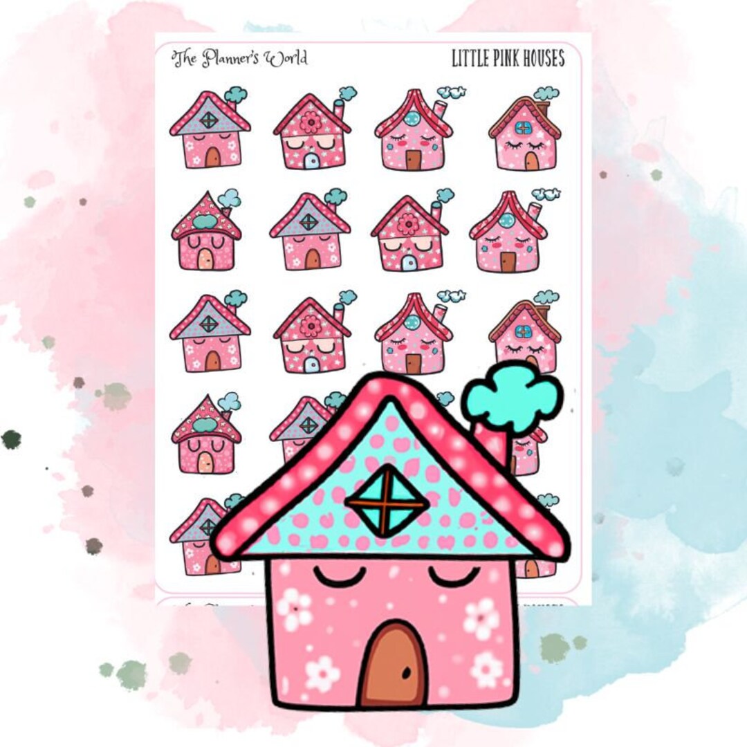 House Planner Stickers - Little Pinkhouses - Etsy