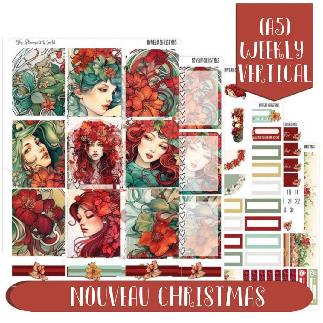 Planner Sticker Kit Vertical Weekly Stickers A5 Sticker - Nouveau ...