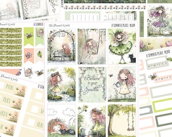 Planner Sticker Kit Vertical Weekly Stickers A5 Stickers - KIT-258 A Summer Place
