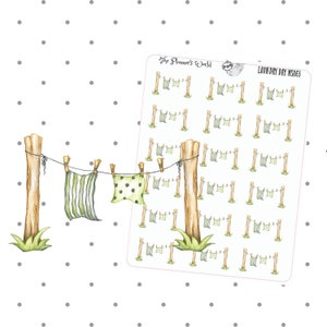 Deco-028 || Laundry Planner Stickers