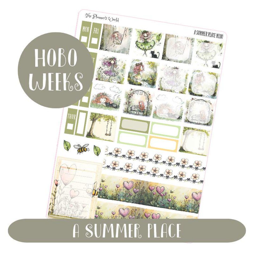 Hobonichi Weeks Sticker Kit - A Summer Place - KIT-258 - Etsy