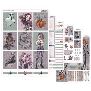 Kit-505 WEEKLY || Whimsigoth - WEEKLY Planner Sticker Kit