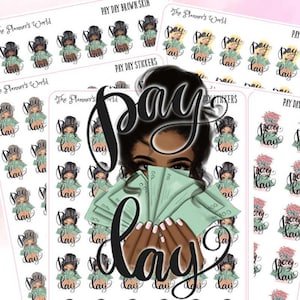 Payday Planner Stickers - Finance Tracker - Adulting Stickers || Script-028