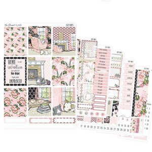 KIT-408 WEEKLY || Fireplace and Friends - WEEKLY Planner Sticker