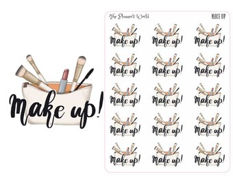 Script Planner Stickers - Makeup