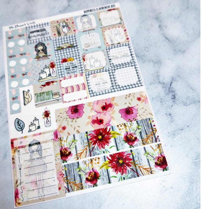 Hobonichi Weeks Weekly Sticker Kit – Autumn Thanksgiving Stickers – KIT ...
