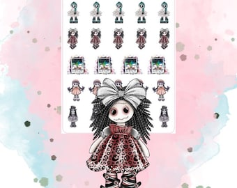 Halloween Planner Stickers - KIT-503 || A Little Goth DECO planner stickers