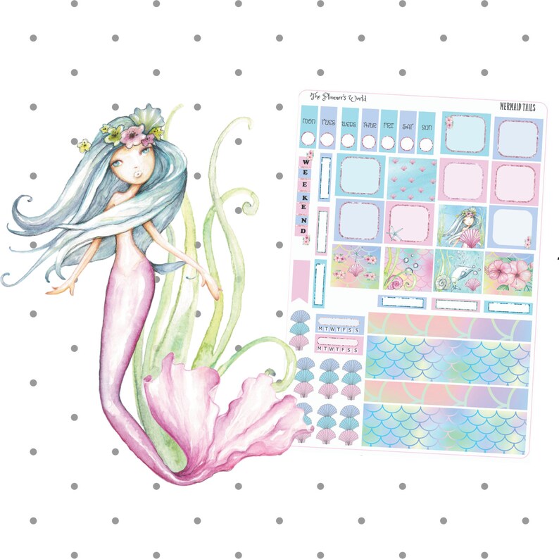 Hobonichi Weeks Weekly Kit Mermaid Tails Hobonichi Weeks Etsy