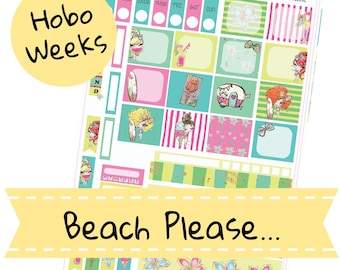Summer Hobonichi Weeks Sticker Kit - Beach Please KIT-236