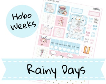 KIT-231 WEEKS || Rainy Days - Hobonichi Weeks Sticker Kit