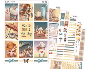 KIT-404 WEEKLY || Just Fall - WEEKLY Planner Sticker Kit