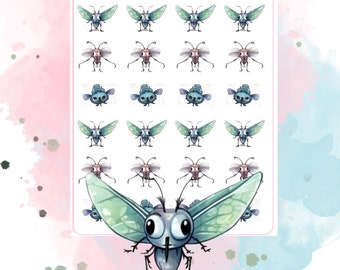 Deco-006 || Bug Planner Stickers - Mosquito Stickers - Very Buggy