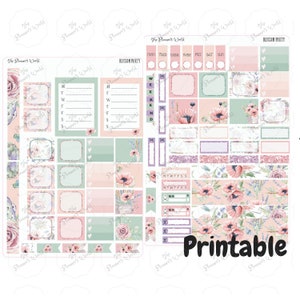 Hobonichi Weeks Sticker Kit - Blossom Party Hobonichi Kit - Printable sticker kit - printable stickers - digital stickers - downloadable