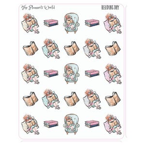 Reading Planner Stickers - Reading Day