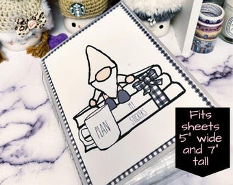Sticker Album - Large Sticker Storage Book - Gnome Book Stack