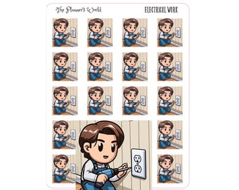 Electrician planner Stickers - Electrical