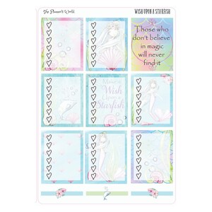 KIT-200 WEEKLY || Wish Upon a Starfish - WEEKLY Planner Sticker Kit - Etsy