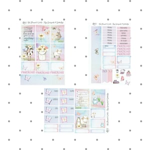 Weekly Planner Sticker Kit for Erin Condren - Pastel A5 Vertical Sticker Kit - Barnyards and Butterflies