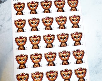 Dog Stickers - Yorkie Planner Stickers - Yorkshire Terrier stickers