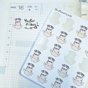 Weekend Character Planner Stickers - Sprig FRI-YAY