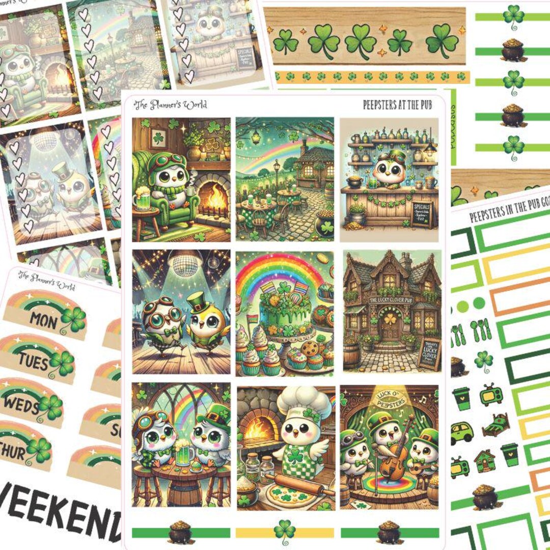 Planner Sticker Kit Vertical Weekly Stickers A5 Stickers - Peepsters in ...