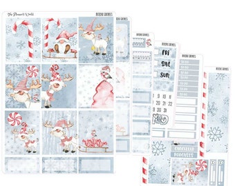 KIT-709 WEEKLY || Nordic Gnomes - WEEKLY Planner Sticker Kit
