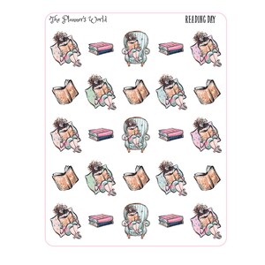 Reading Planner Stickers - Reading Day