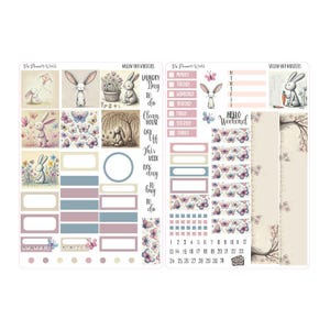 Hobonichi Cousin Planner Sticker Kit - Whiskers and Willows - KIT-051 COUSIN