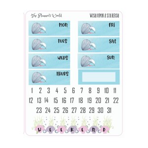 KIT-200 WEEKLY || Wish Upon a Starfish - WEEKLY Planner Sticker Kit - Etsy