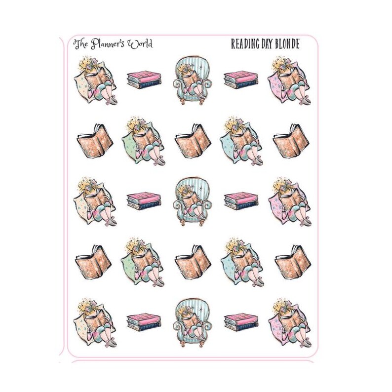 Reading Planner Stickers - Reading Day