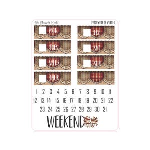 Planner Sticker Kit Vertical Weekly Stickers for Standard Vertical A5 ...