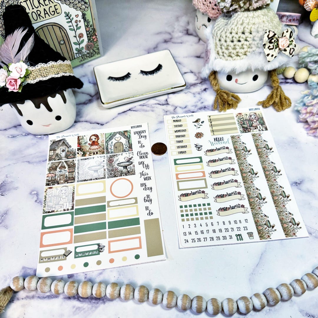Hobonichi Cousin Weekly Planner Sticker Kit - Booklandia Kit-250 COUSIN ...