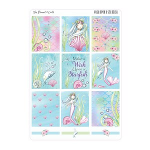 KIT-200 WEEKLY || Wish Upon a Starfish - WEEKLY Planner Sticker Kit - Etsy