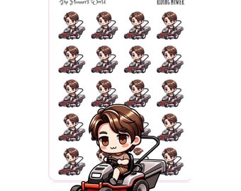 Mowing planner Stickers - Riding Mower