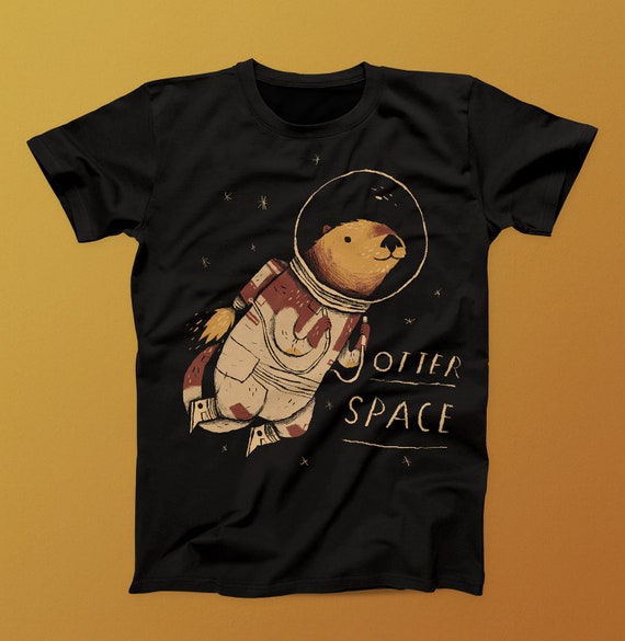 Otter Space space otter T-shirt / otter shirt Otter T-shirt | Etsy