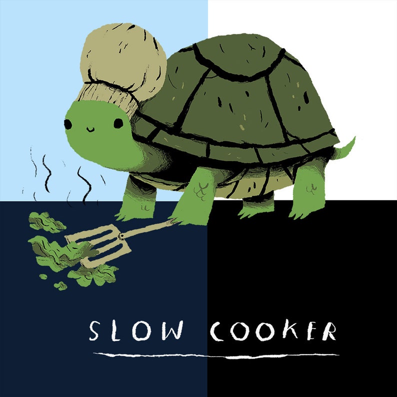 Slow Cooker Turtle Tshirt / cute turtle animal shirt / funny Etsy