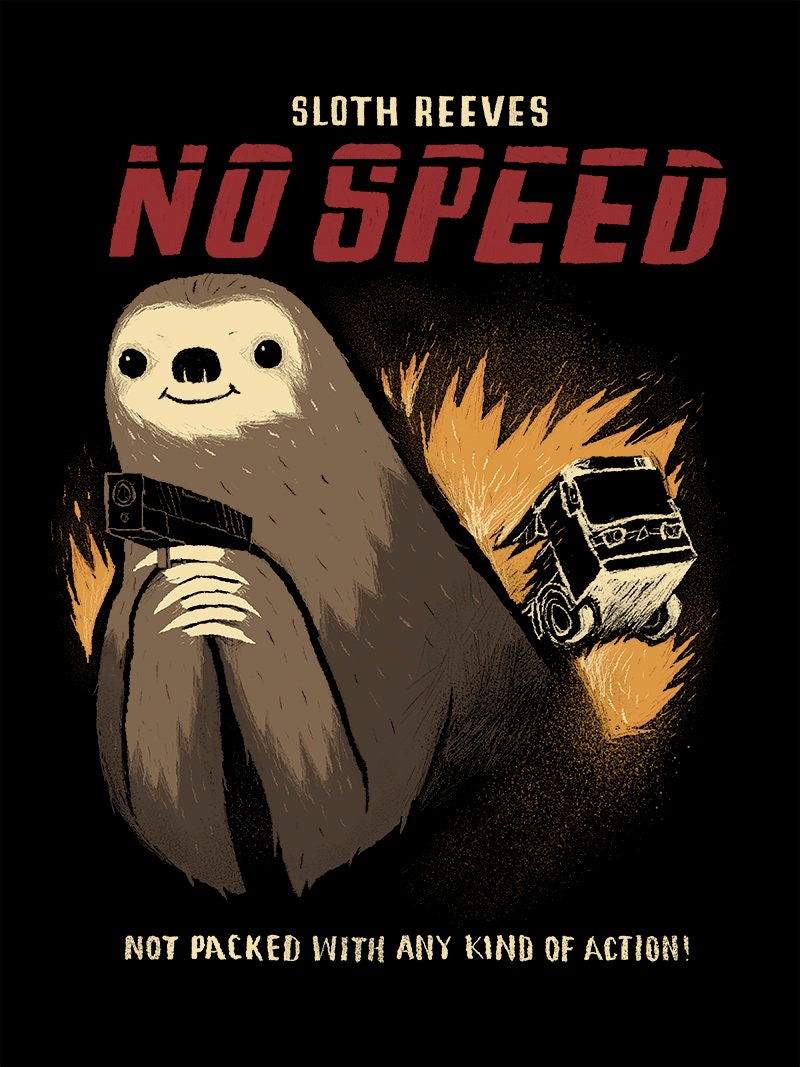 No Speed sloth T-shirt / sloths tee / cute sloth T-shirt / | Etsy