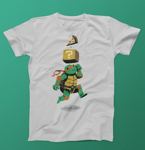 Schildkrote Power Up Tmnt Ninja Schildkroten T Shirt Pizza Etsy