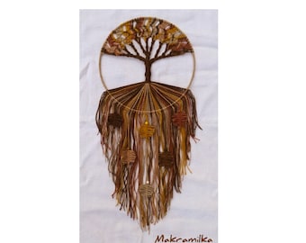 Handmade Macrame Wall Hanging - Tree of Life - Autumn  / Hippie Decor /Tree of Life Tapestry /Living Room Decor / Housewarming Gift